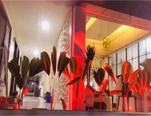 Lobby at night